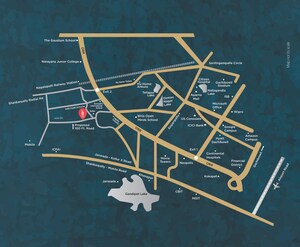 2 BHK Apartment – Map Location View at Vian Mrida, Kollur - for Sale