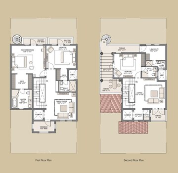 Floor Plan in 4 BHK Villa at Emaar Marbella, Sector 66 – for Sale