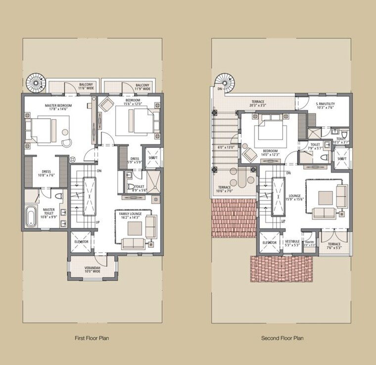 Floor Plan, emaar-marbella 4 Bedroom 5605 Sq.Ft. Villa In Sector 66 Gurgaon 10074048