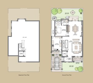 Floor Plan in 4 BHK Villa at Emaar Marbella, Sector 66 – for Sale