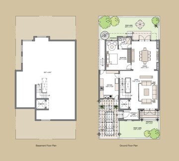 Floor Plan in 4 BHK Villa at Emaar Marbella, Sector 66 – for Sale