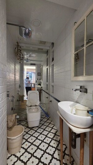 Bathroom in 2 BHK Apartment at Lokhandwala Complex – for Rent