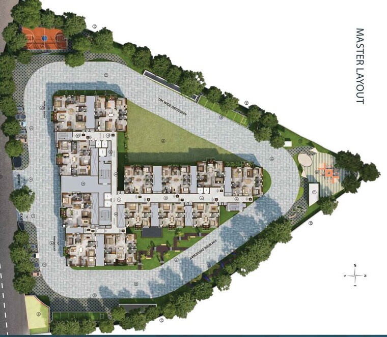Master Plan, vian-mrida 2 Bedroom 1420 Sq.Ft. Apartment In Kollur Hyderabad 10074033