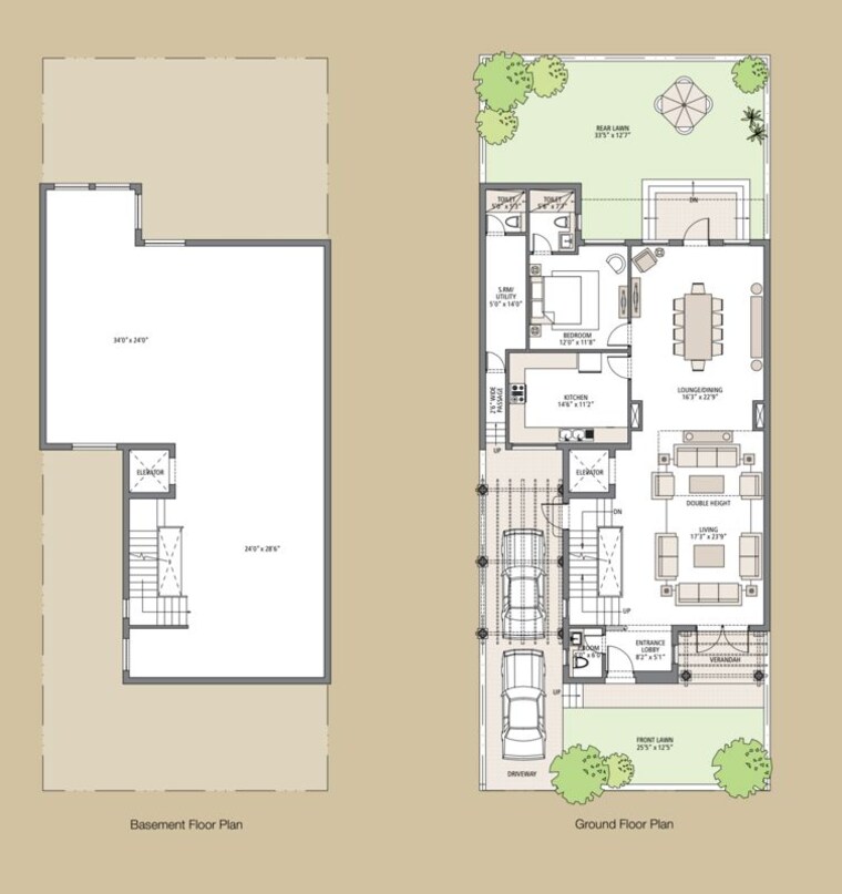 Floor Plan, emaar-marbella 5 Bedroom 6500 Sq.Ft. Villa In Sector 66 Gurgaon 10074088