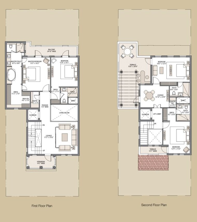 Floor Plan, emaar-marbella 5 Bedroom 6500 Sq.Ft. Villa In Sector 66 Gurgaon 10074088
