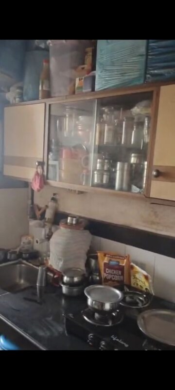 Kitchen in 1 BHK Apartment at Morarjee Mill Compound, Kandivali East – for Sale