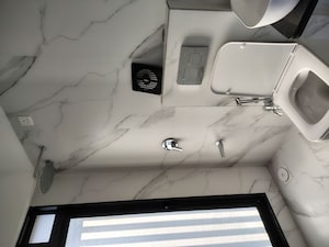 Bathroom in 3 BHK Apartment at Kabra Ajanta, Santacruz West – for Rent