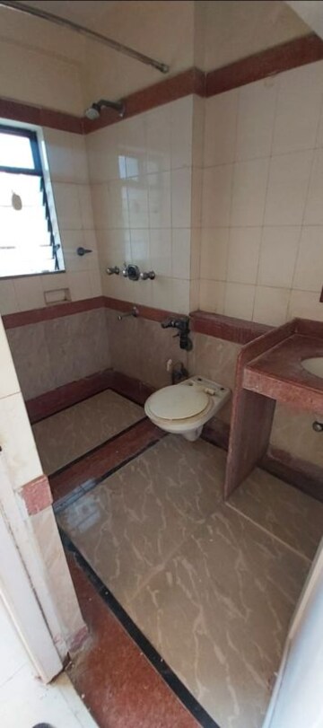 Bathroom in 2 BHK Apartment at Serenity Heights, Malad West – for Rent