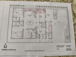Floor Plan in 3 BHK Independent House at Dasarahalli – for Sale