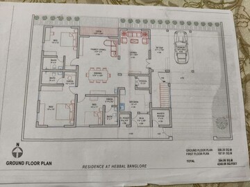 Floor Plan in 3 BHK Independent House at Dasarahalli – for Sale