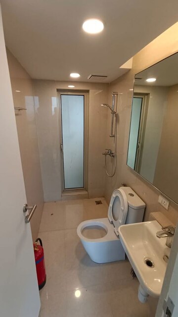 Bathroom in Studio Apartment at Hiranandani Estate Solitaire C, Ghodbunder Road – for Rent