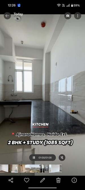 Kitchen in 2.5 BHK Apartment at Ajnara Homes, Sector 16b Greater Noida – for Sale
