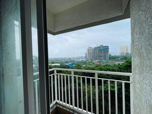 Balcony in 2 BHK Apartment at Lodha Amara, Kolshet Road – for Rent