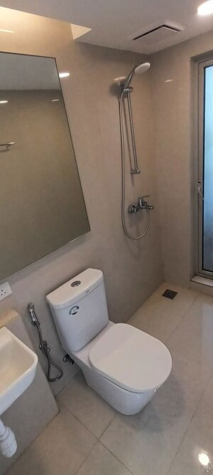 Bathroom in Studio Apartment at Hiranandani Estate Solitaire C, Ghodbunder Road – for Rent