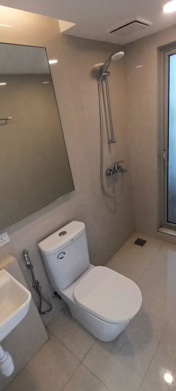 Bathroom in Studio Apartment at Hiranandani Estate Solitaire C, Ghodbunder Road – for Rent