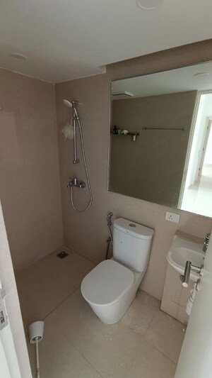 Bathroom in 1 BHK Apartment at Hiranandani Estate Solitaire C, Ghodbunder Road – for Rent