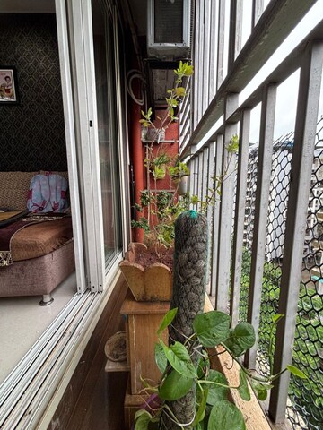 Balcony in 1 BHK Apartment at The Wadhwa Evergreen Heights, Kalwa – for Sale