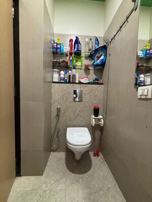 Bathroom in 1 BHK Apartment at The Wadhwa Evergreen Heights, Kalwa – for Sale
