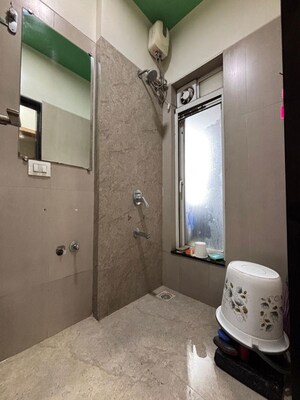 Bathroom in 1 BHK Apartment at The Wadhwa Evergreen Heights, Kalwa – for Sale
