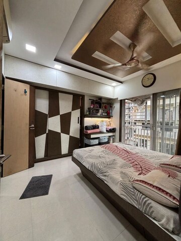 Bedroom in 1 BHK Apartment at The Wadhwa Evergreen Heights, Kalwa – for Sale