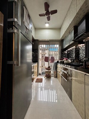 Kitchen in 1 BHK Apartment at The Wadhwa Evergreen Heights, Kalwa – for Sale