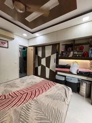 Bedroom in 1 BHK Apartment at The Wadhwa Evergreen Heights, Kalwa – for Sale