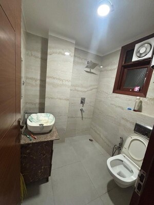 Bathroom in 3 BHK Builder Floor at Saket – for Rent