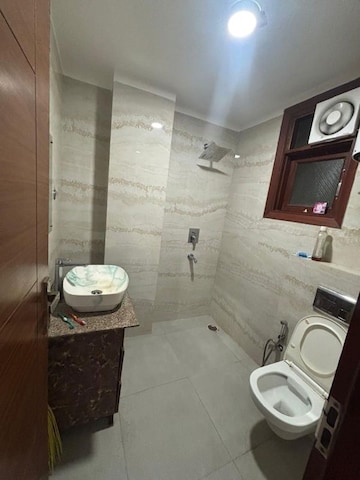 Bathroom in 3 BHK Builder Floor at Saket – for Rent