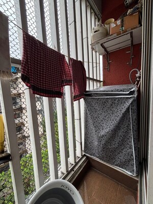 Balcony in 1 BHK Apartment at Amrut Aangan, Kalwa – for Sale