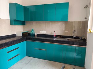 Kitchen in 3 BHK Builder Floor at DLF Vibhuti Khand, Gomti Nagar – for Rent