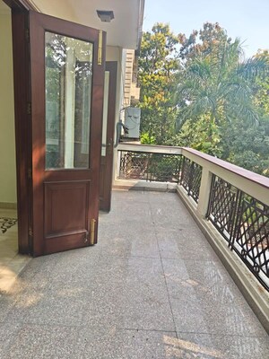 Balcony in 3 BHK Builder Floor at Chanakyapuri – for Rent