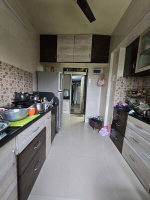 Kitchen in 2 BHK Apartment at Galaxy Tower, Parsik – for Sale
