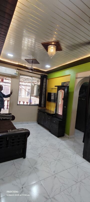 Living Room in 1 RK Apartment at Airoli Sector 8a – for Rent