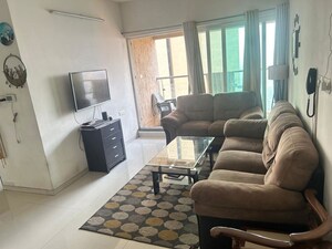 Living Room in 2 BHK Apartment at Rustomjee Urbania Azziano, Thane West – for Rent