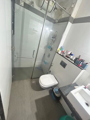 Bathroom in 2 BHK Apartment at Rustomjee Urbania Azziano, Thane West – for Rent