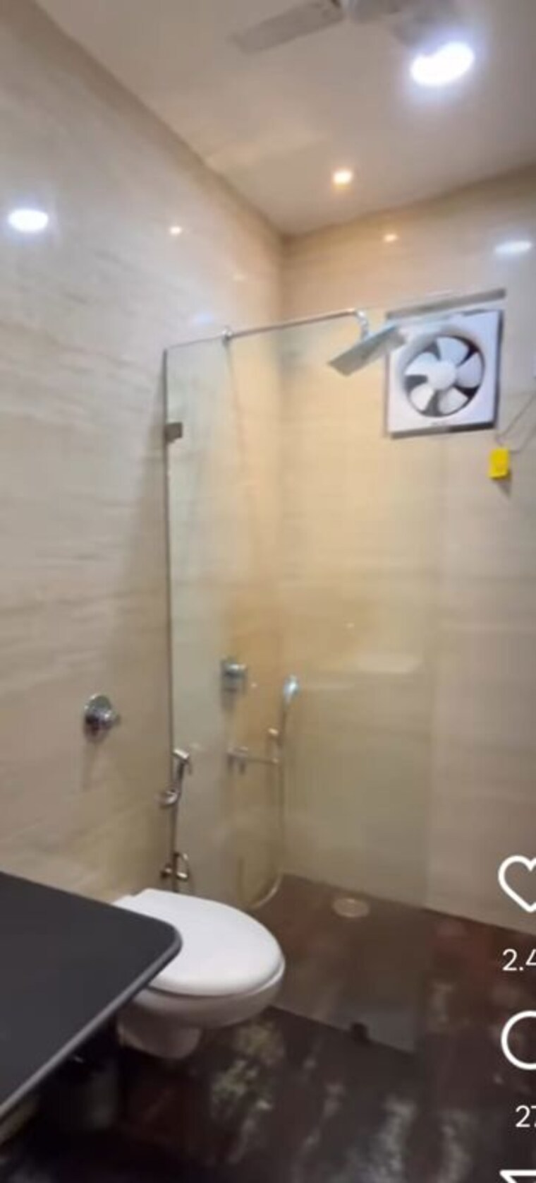 Bathroom, gangapuram 3 Bedroom 900 Sq.Ft. Builder Floor In Gangapuram Ghaziabad 10074945