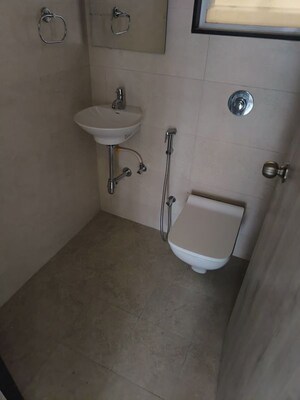 Bathroom in 1 BHK Apartment at VJ Yashwin Nuovo Centro, Wakad – for Rent