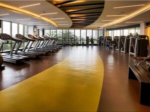 Gym in 4 BHK Apartment at K Raheja Modern Vivarea, Mahalaxmi – for Rent