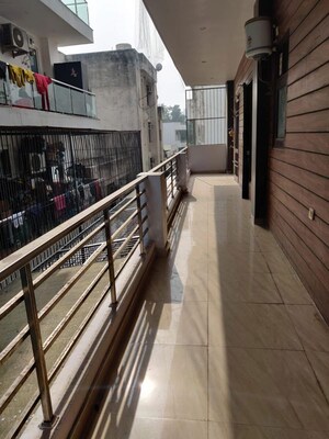 Balcony in 3 BHK Builder Floor at HRC Apartments, Vaibhav Khand – for Rent