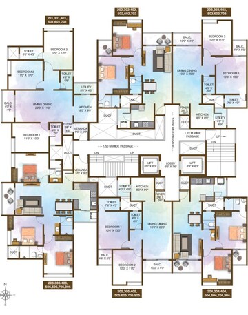 Floor Plan in 2 BHK Apartment at Karma Rejoice, Undri – for Sale