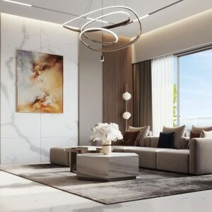 Living Room in 4 BHK Apartment at Bandra West – for Sale