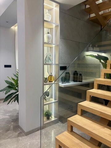 Staircase in 4 BHK Apartment at Indiabulls Sky Forest, Lower Parel – for Rent