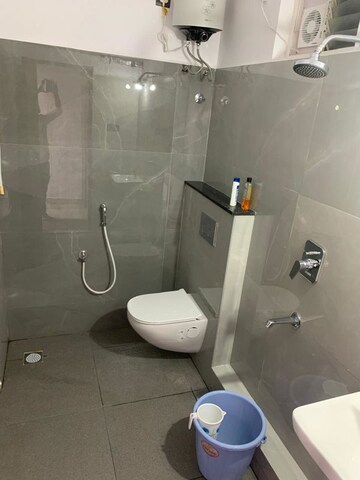 Bathroom in 3 BHK Apartment at Shree Alkapuri Heights, Kothaguda – for Rent