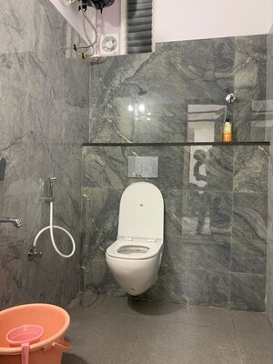 Bathroom in 3 BHK Apartment at Shree Alkapuri Heights, Kothaguda – for Rent