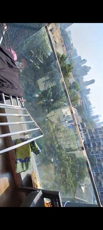 Staircase in 2 BHK Apartment at Svarna Rosemary, Mahim West – for Rent