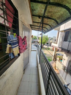 Balcony in 1 BHK Villa at Jivraj Park – for Rent