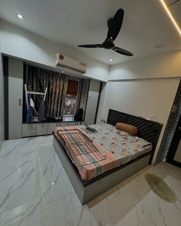 Bedroom in 2 BHK Apartment at Krishnai CHS, Kandivali West – for Sale