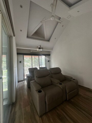 Living Room in 4 BHK Apartment at Cosmos Hawaiian Village, Ghodbunder Road – for Rent