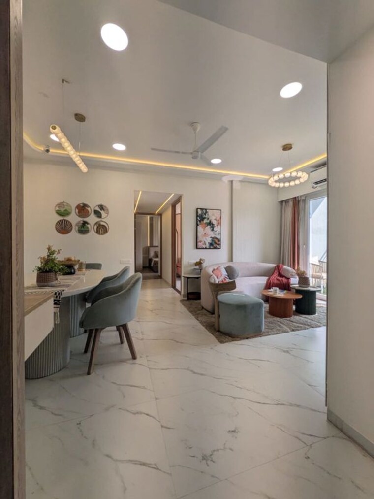 Living Room, sukhwani-verde 3 Bedroom 1258 Sq.Ft. Apartment In Handewadi Pune 10076974