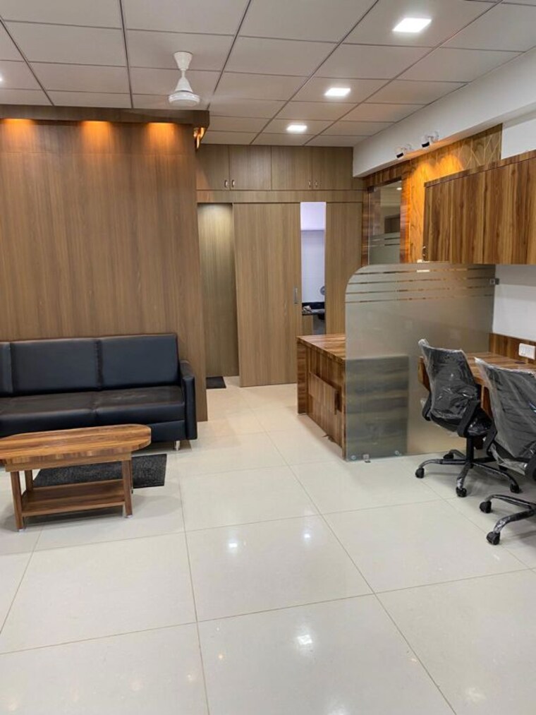 Living Room, binori-b-square-3 Commercial Office Space 865 Sq.Ft. In Bodakdev Ahmedabad 10077583